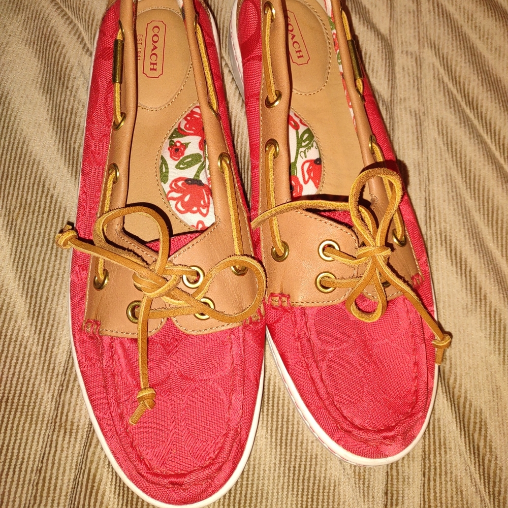 *SOLD* COACH Rachelle boat shoes